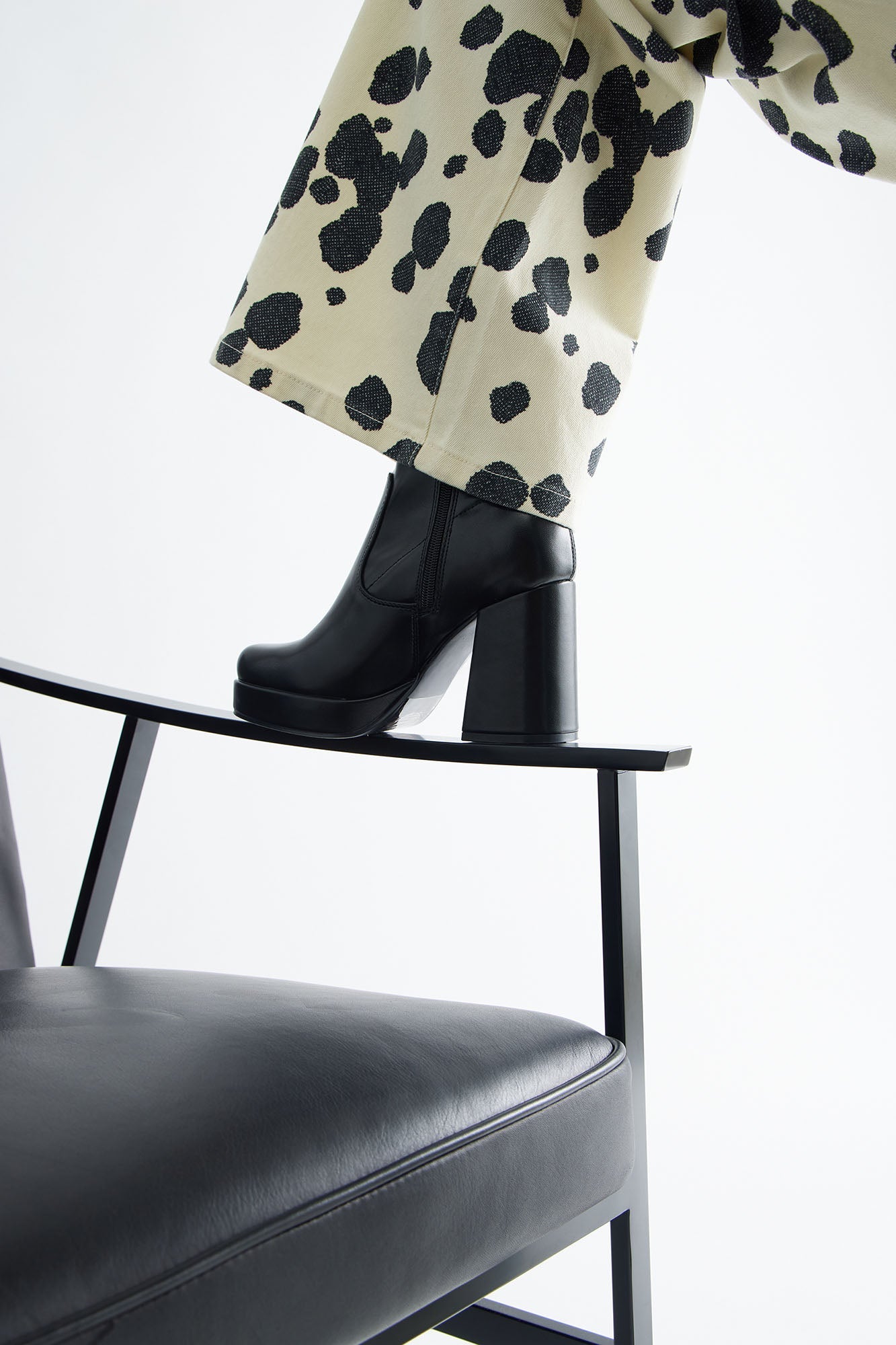 Rebel Platform Booties - Black