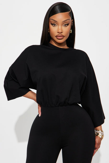 Rebecca Ponte Skinny Jumpsuit - Black