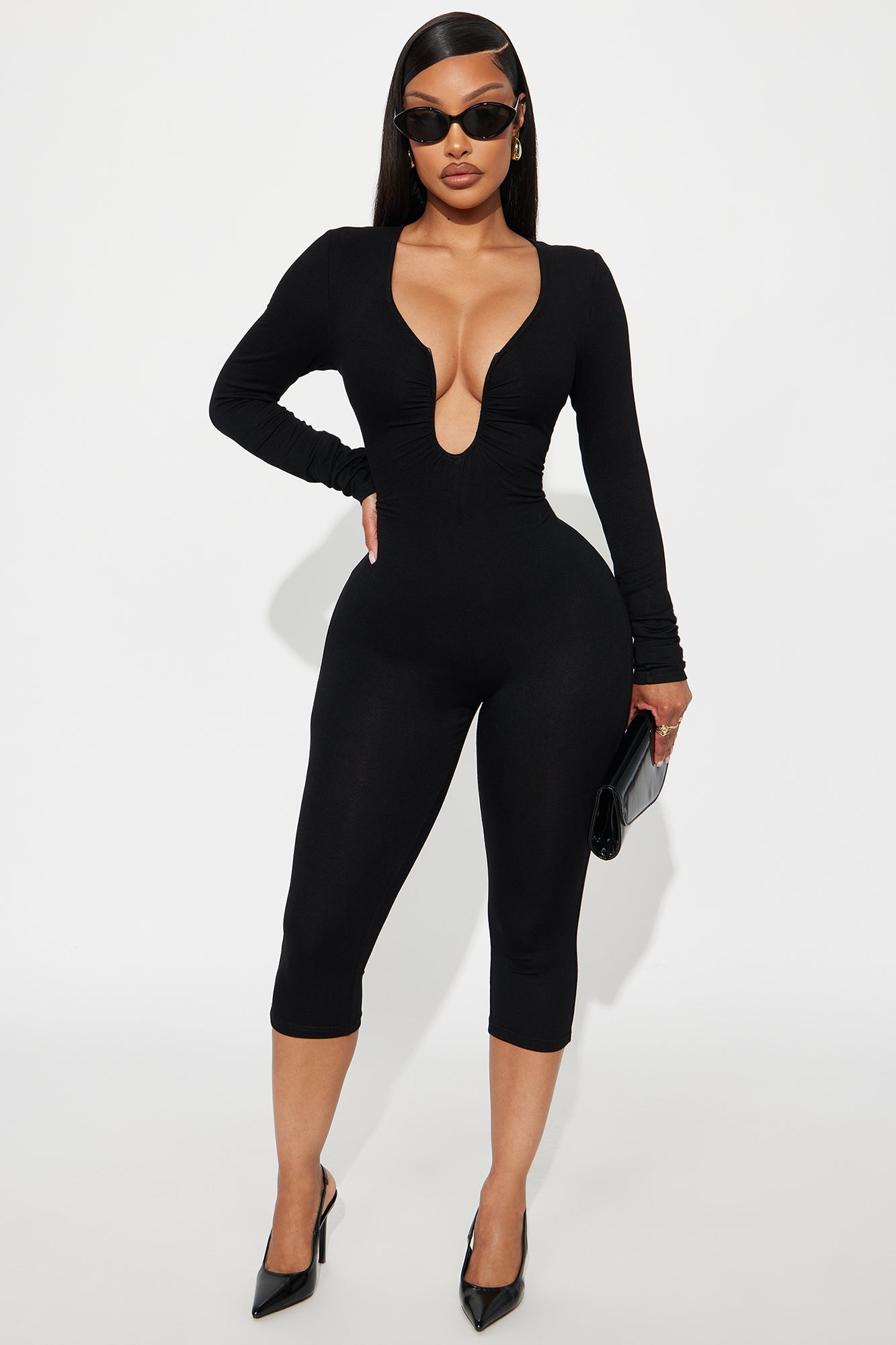 Sensual Club Jumpsuit - Black