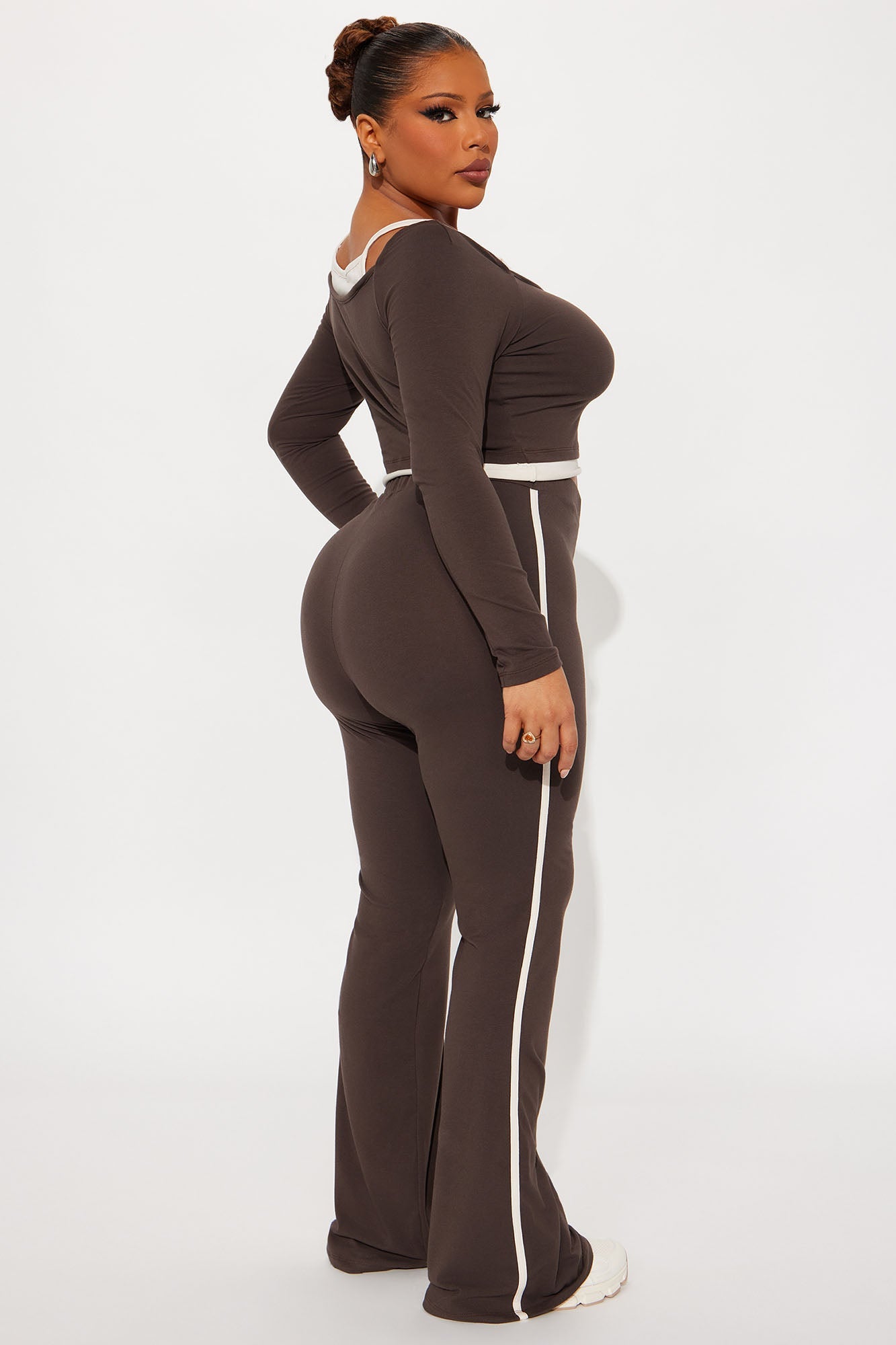 Double Up Pant Set - Brown