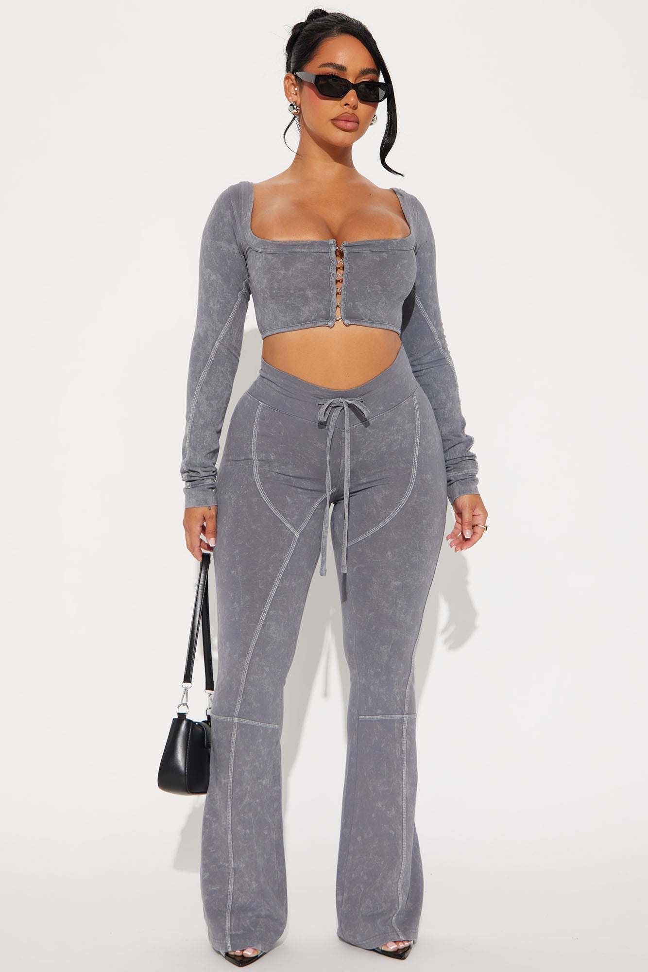 Too Chill Pant Set - Grey