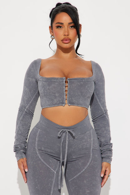 Too Chill Pant Set - Grey