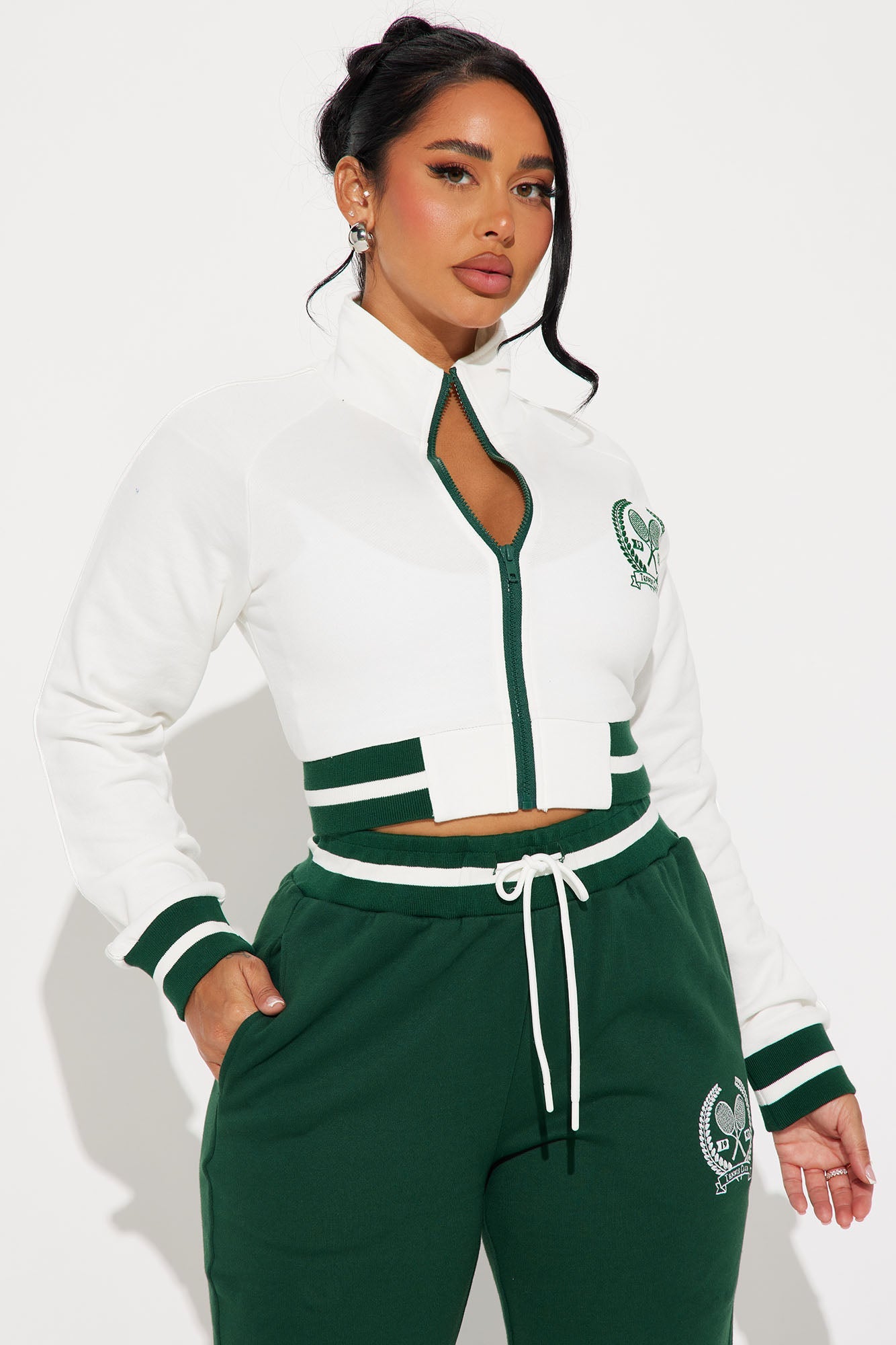 Tennis Club Track Pant Set - Hunter