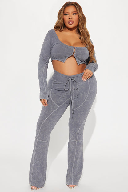 Too Chill Pant Set - Grey