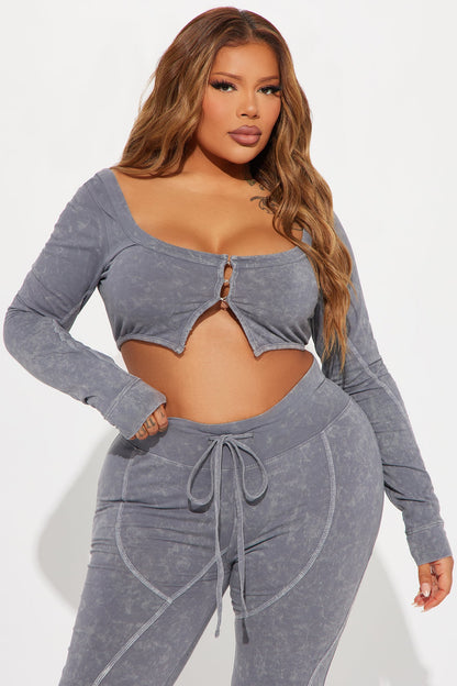 Too Chill Pant Set - Grey