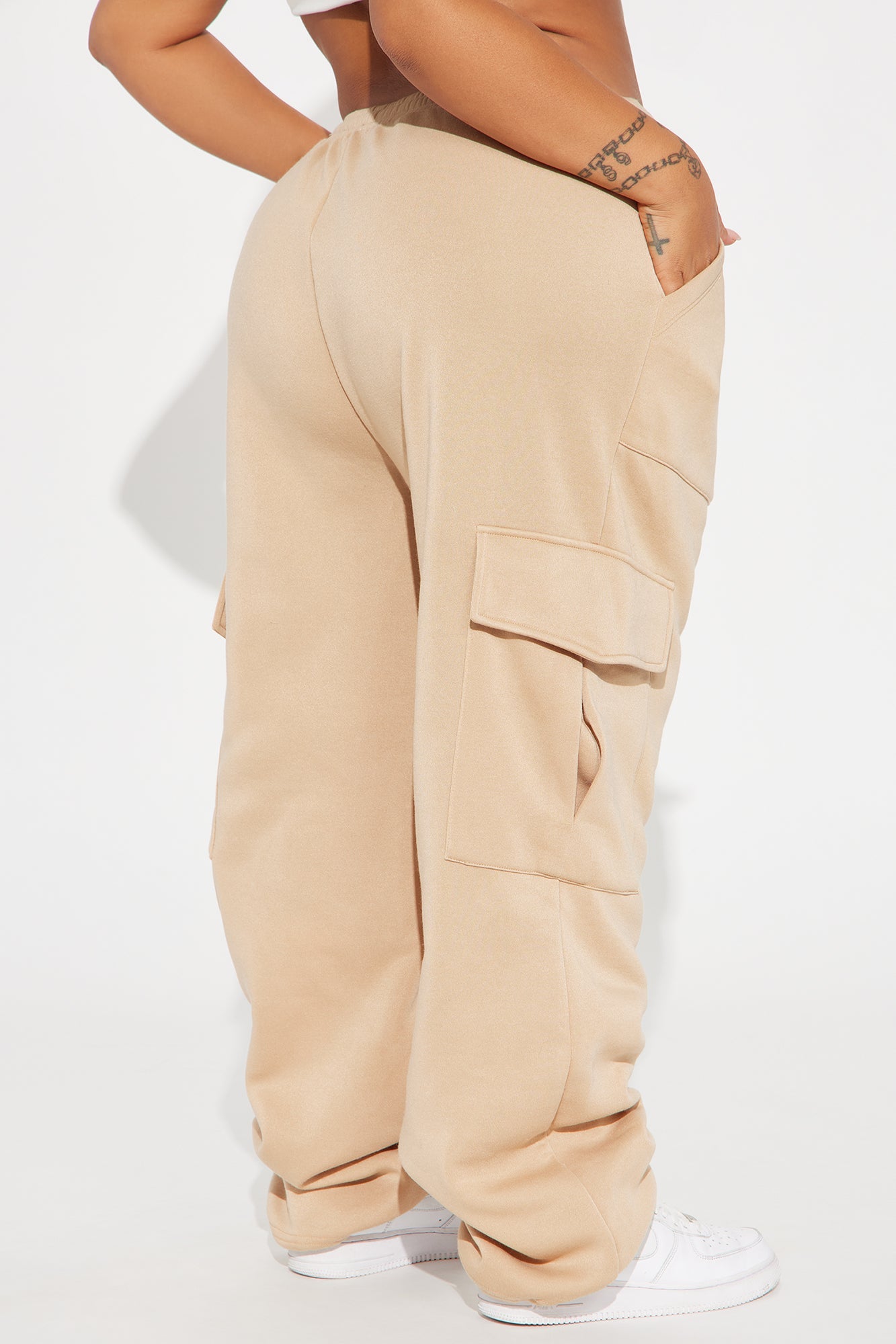 Tessa Fleece Lounge Jogger - Sand