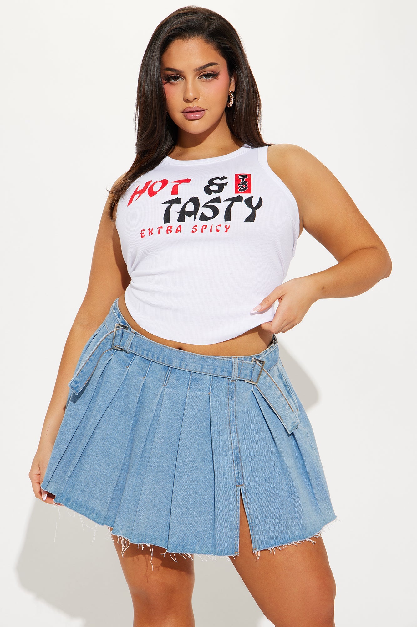 Hot And Tasty Tank Top - White
