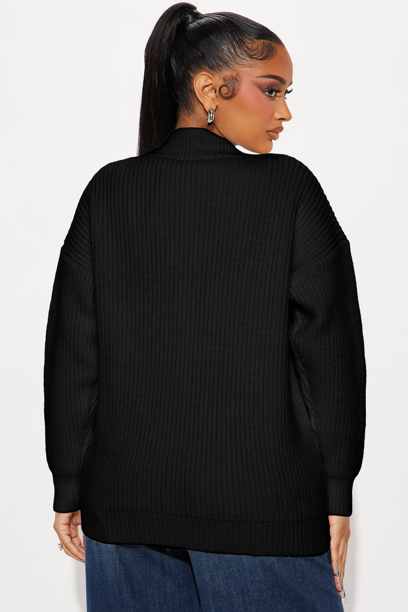 Frankie Oversized Cardigan - Black/combo