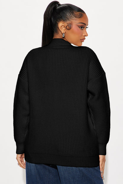 Frankie Oversized Cardigan - Black/combo