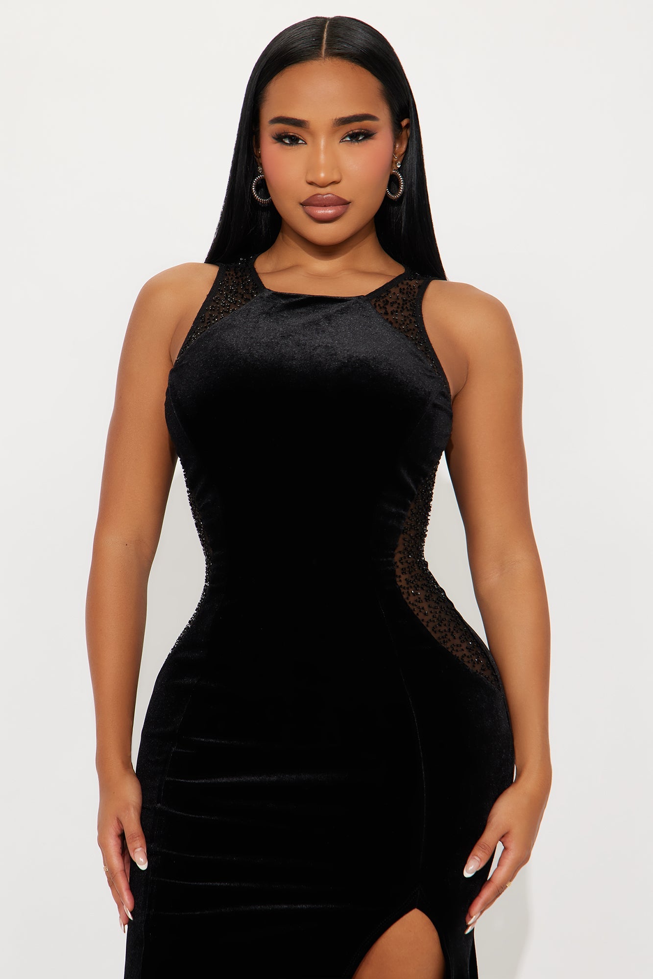 Kathy Velvet Gown - Black