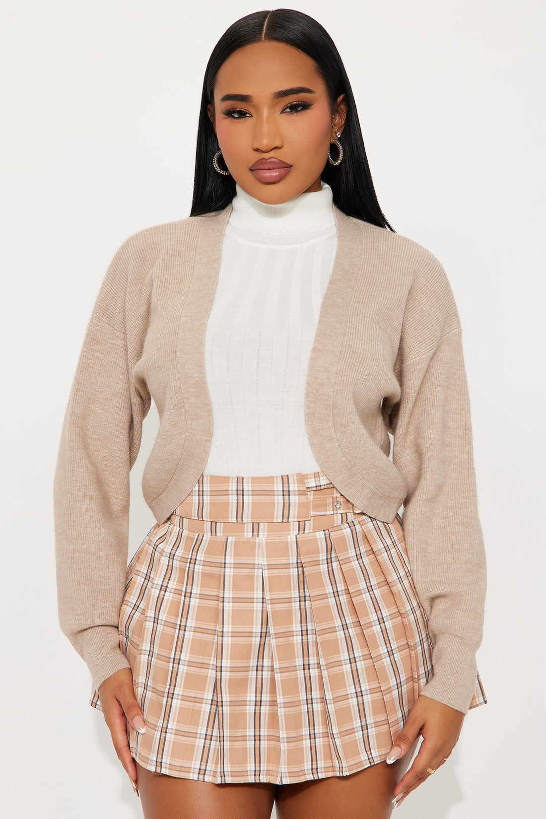 Ocean Breeze Shrug Sweater - Taupe