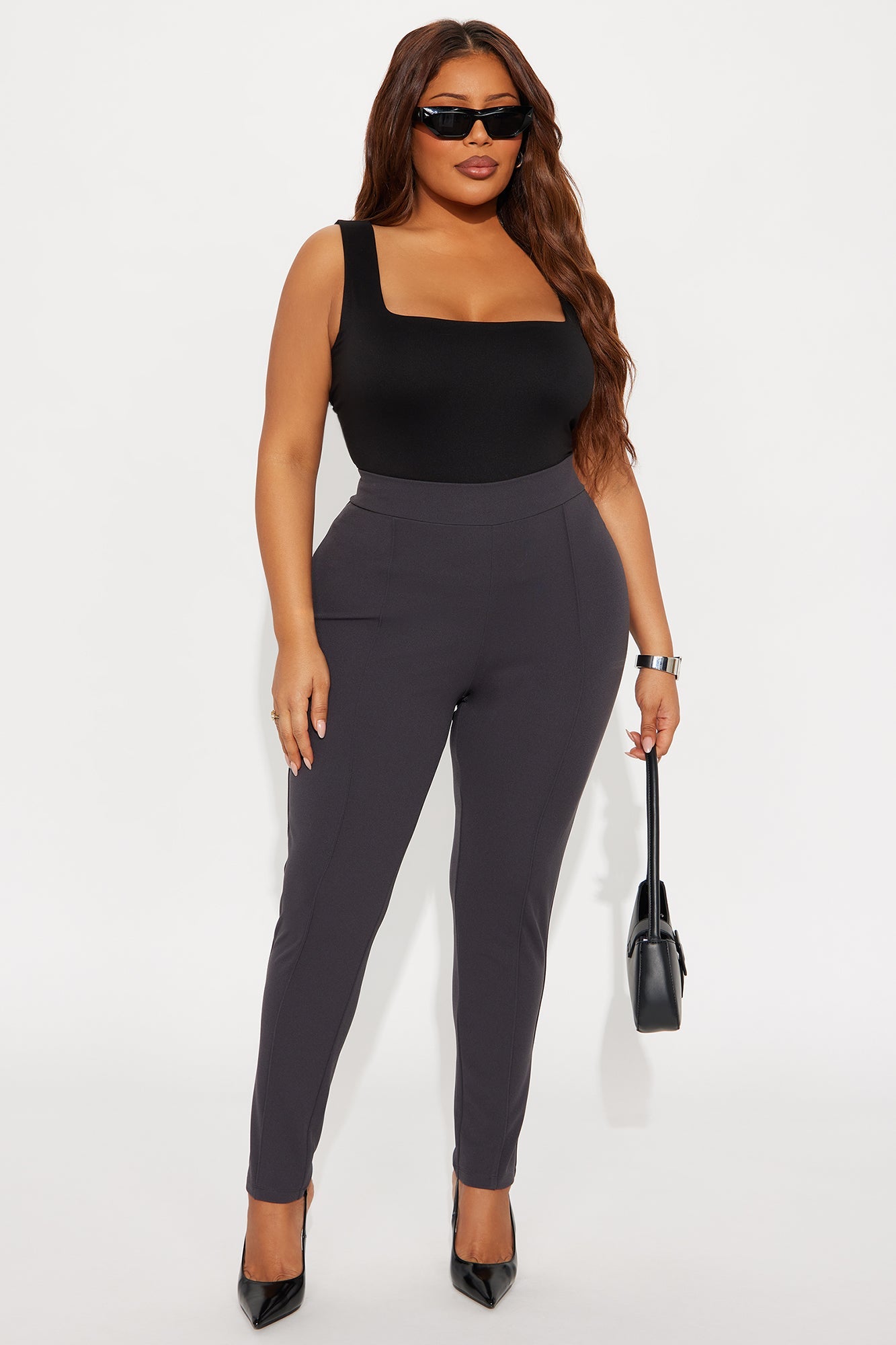 Vicky Skinny Pant - Charcoal