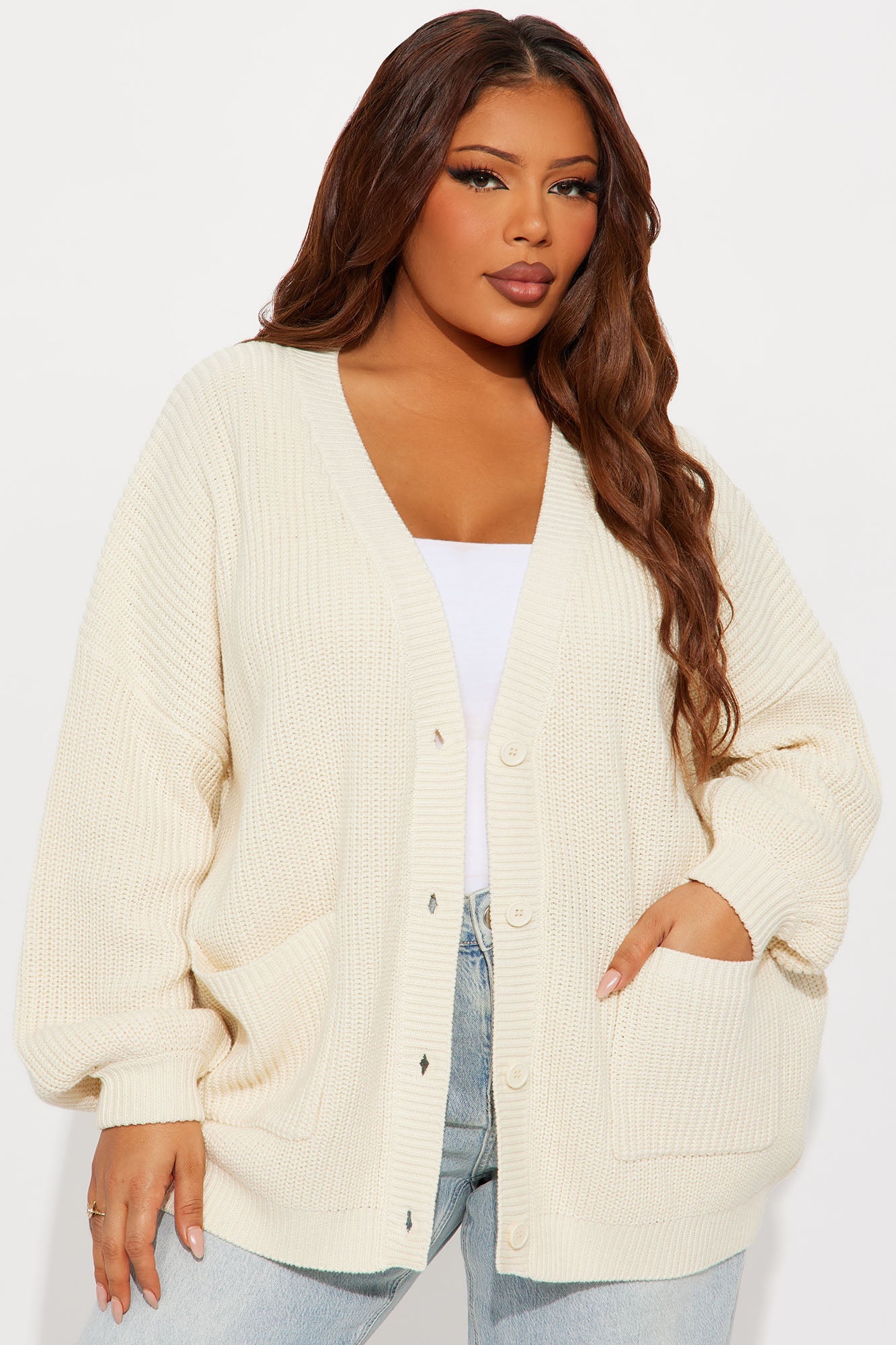 Be My Boyfriend Cardigan - Cream