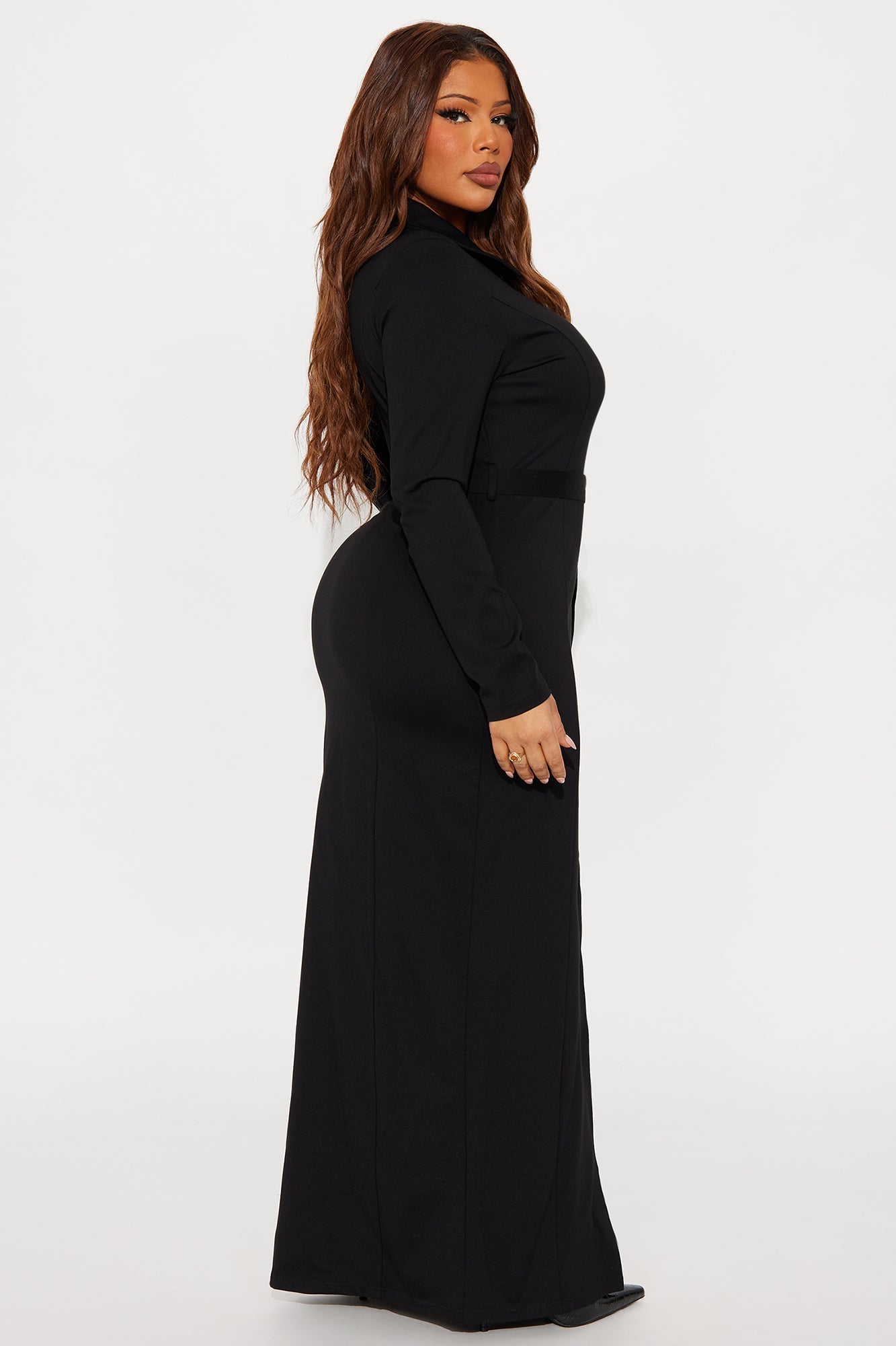Twilla Tie Waist Maxi Dress - Black