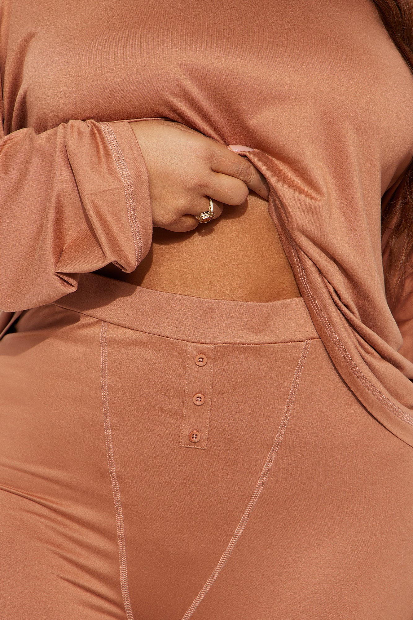 Me And You PJ Boxer Short Set - Mocha