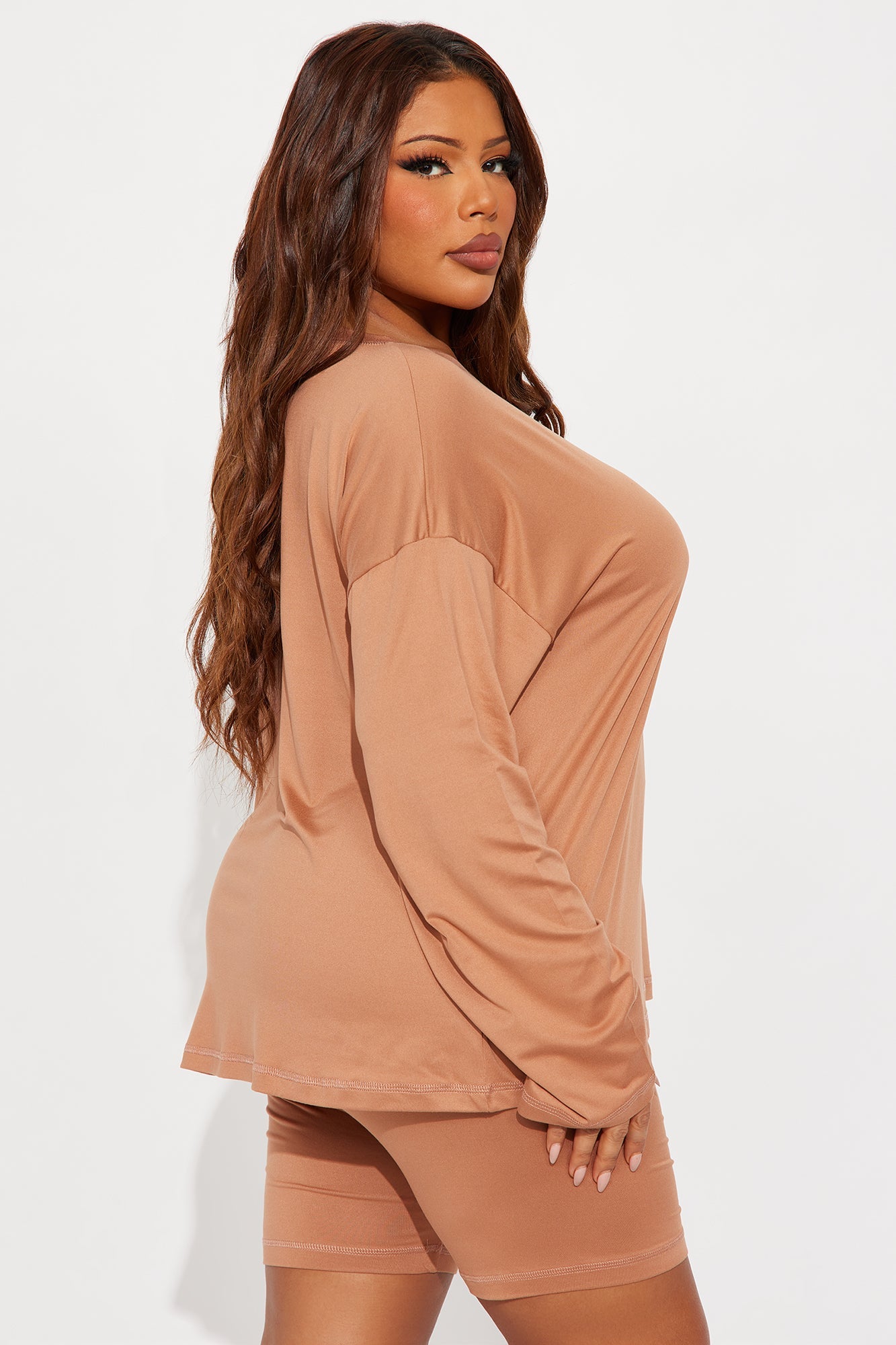 Me And You PJ Boxer Short Set - Mocha
