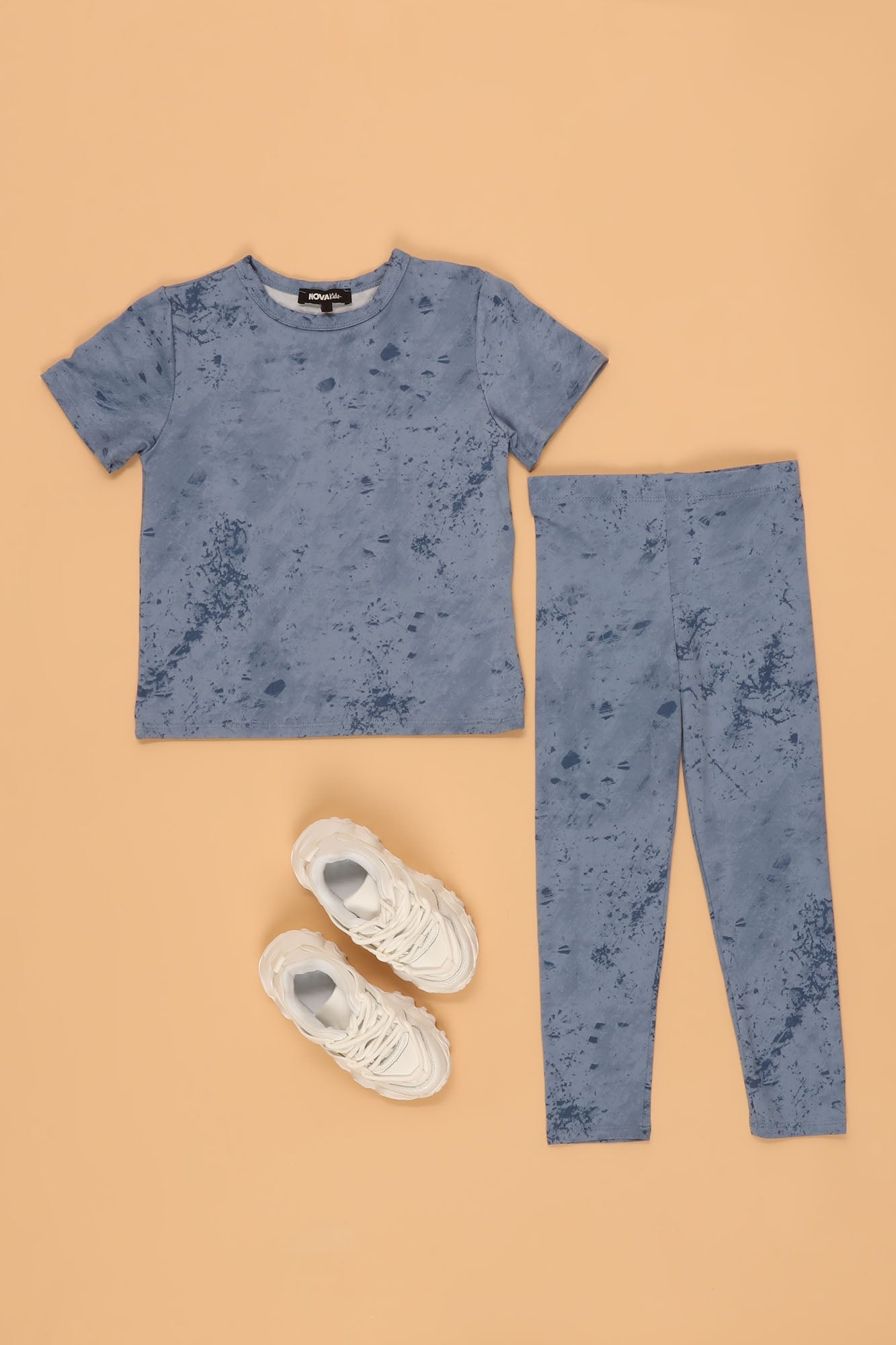 Mini Chelsea Legging Set - Blue