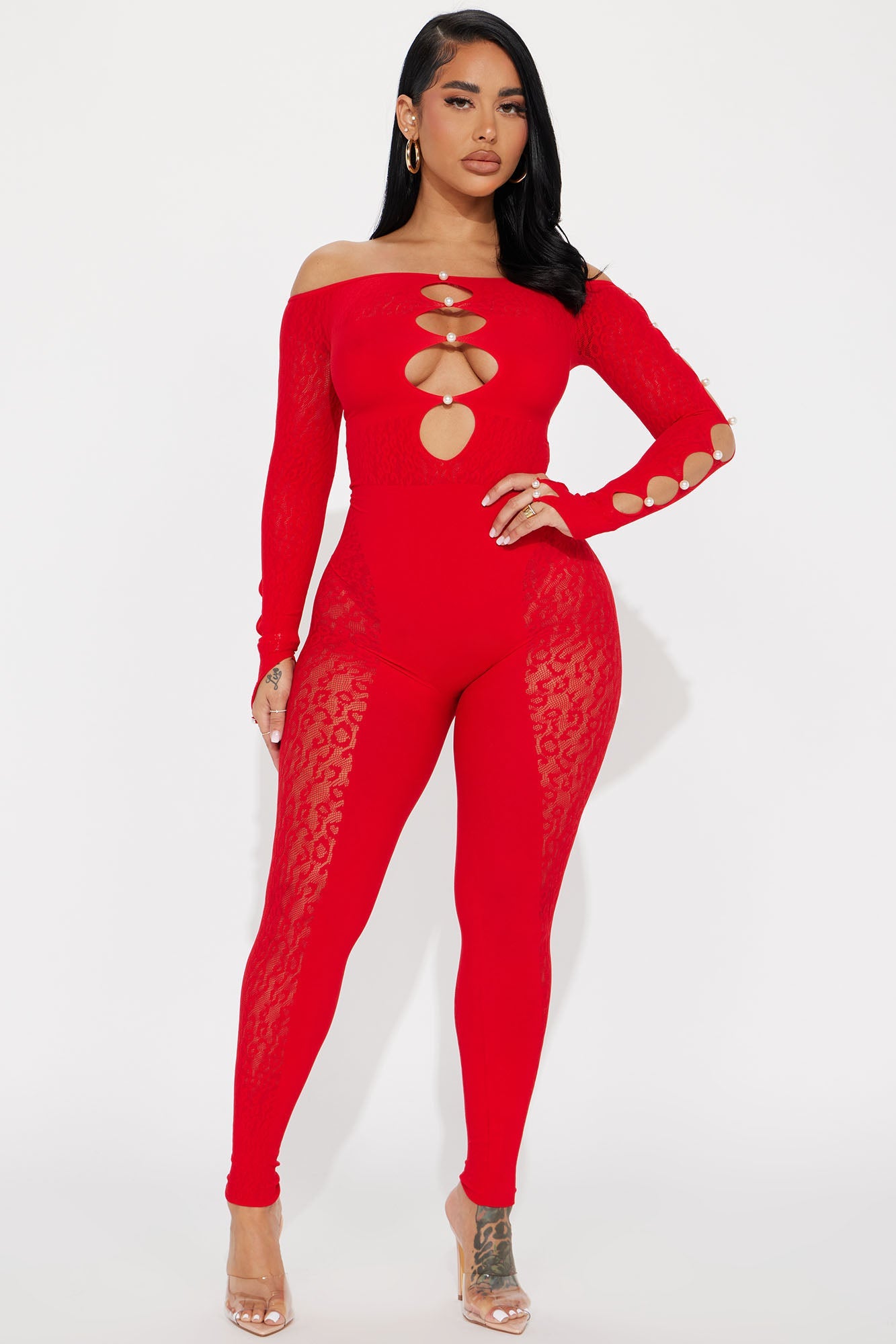 Sierra Seamless Jumpsuit - Red