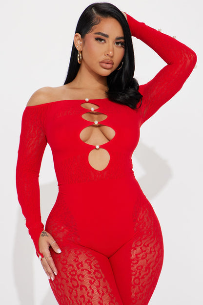 Sierra Seamless Jumpsuit - Red