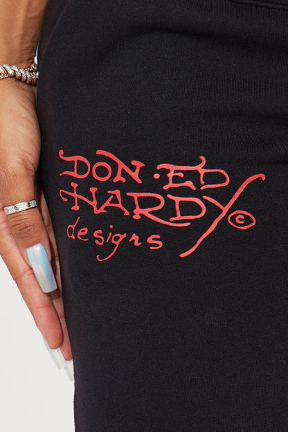 Love Kills Ed Hardy Pant - Black