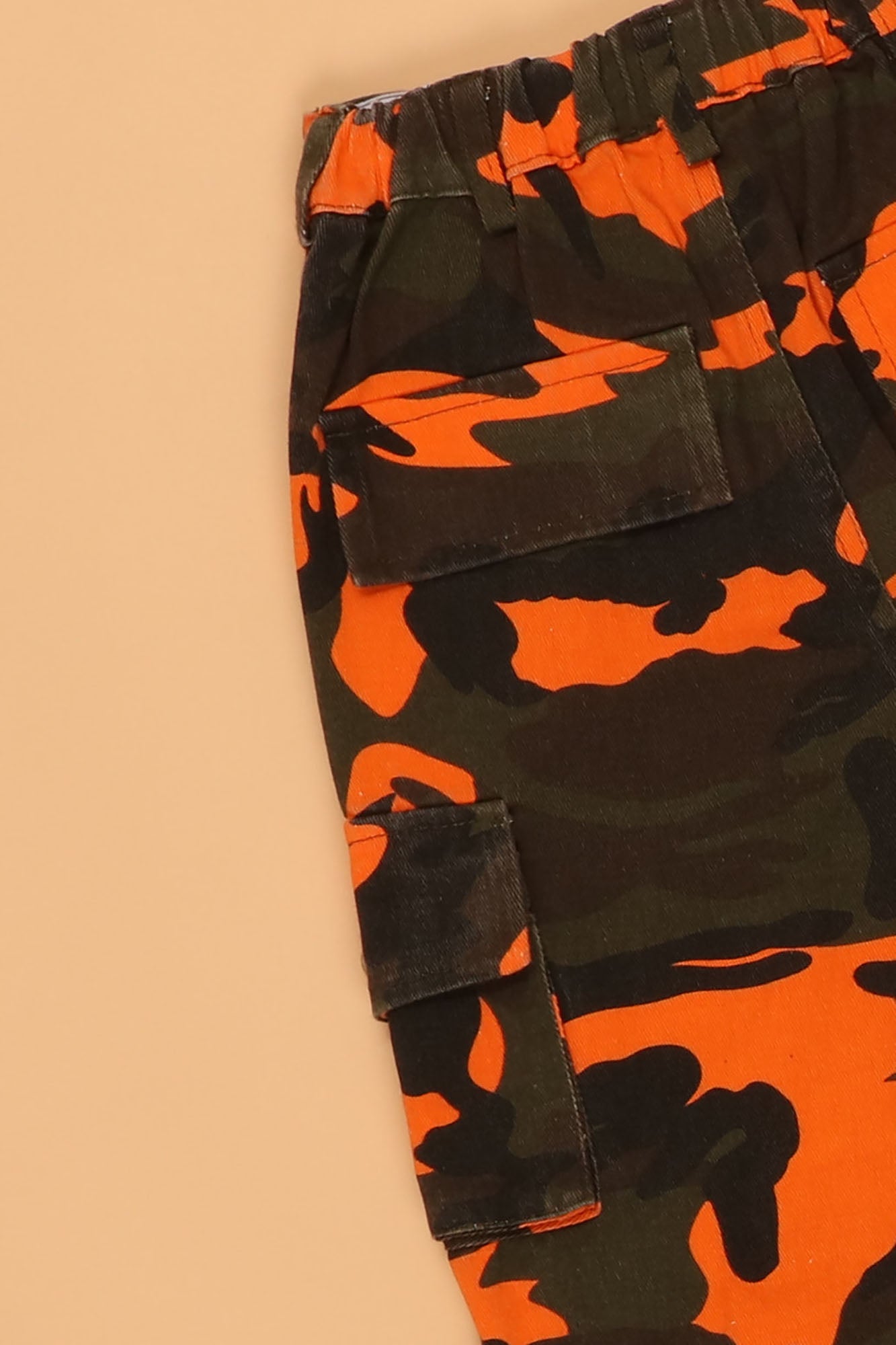 Mini Camo Game Strong Cargo Joggers - Orange/combo