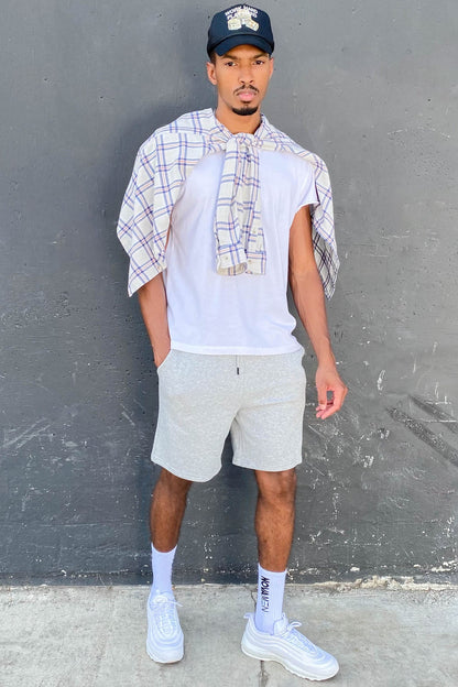 Tyson Sweatshort - Heather Grey
