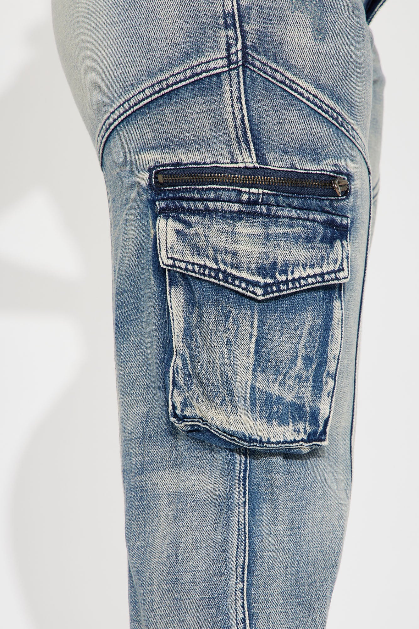 Superstitions Tinted Denim Joggers - Medium Wash