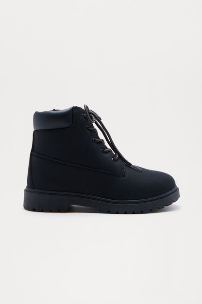 Mini Phillip Lace Up Boots - Black