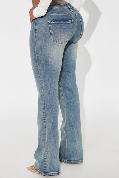 Seville Low Rise Bootcut Jeans - Vintage Wash
