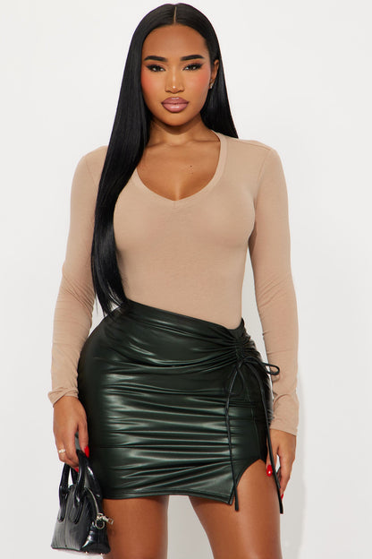 Nara Long Sleeve Top - Taupe