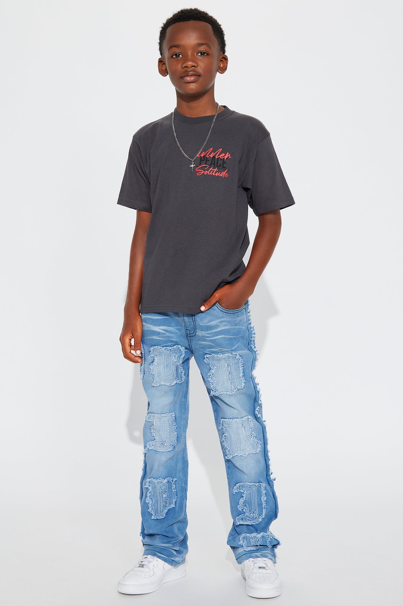 Mini Drip Is Forever Jeans - Light Blue