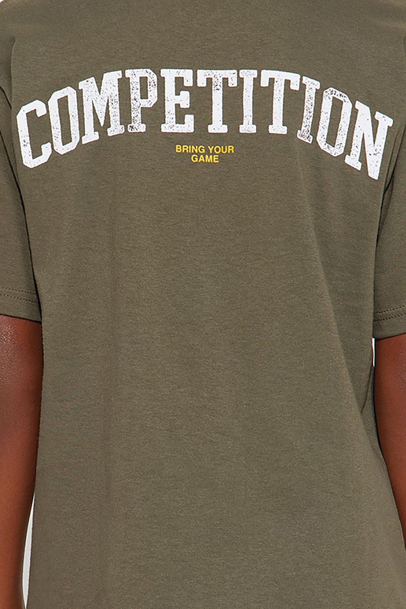 Mini Competition Front/Back Short Sleeve Tee - Olive