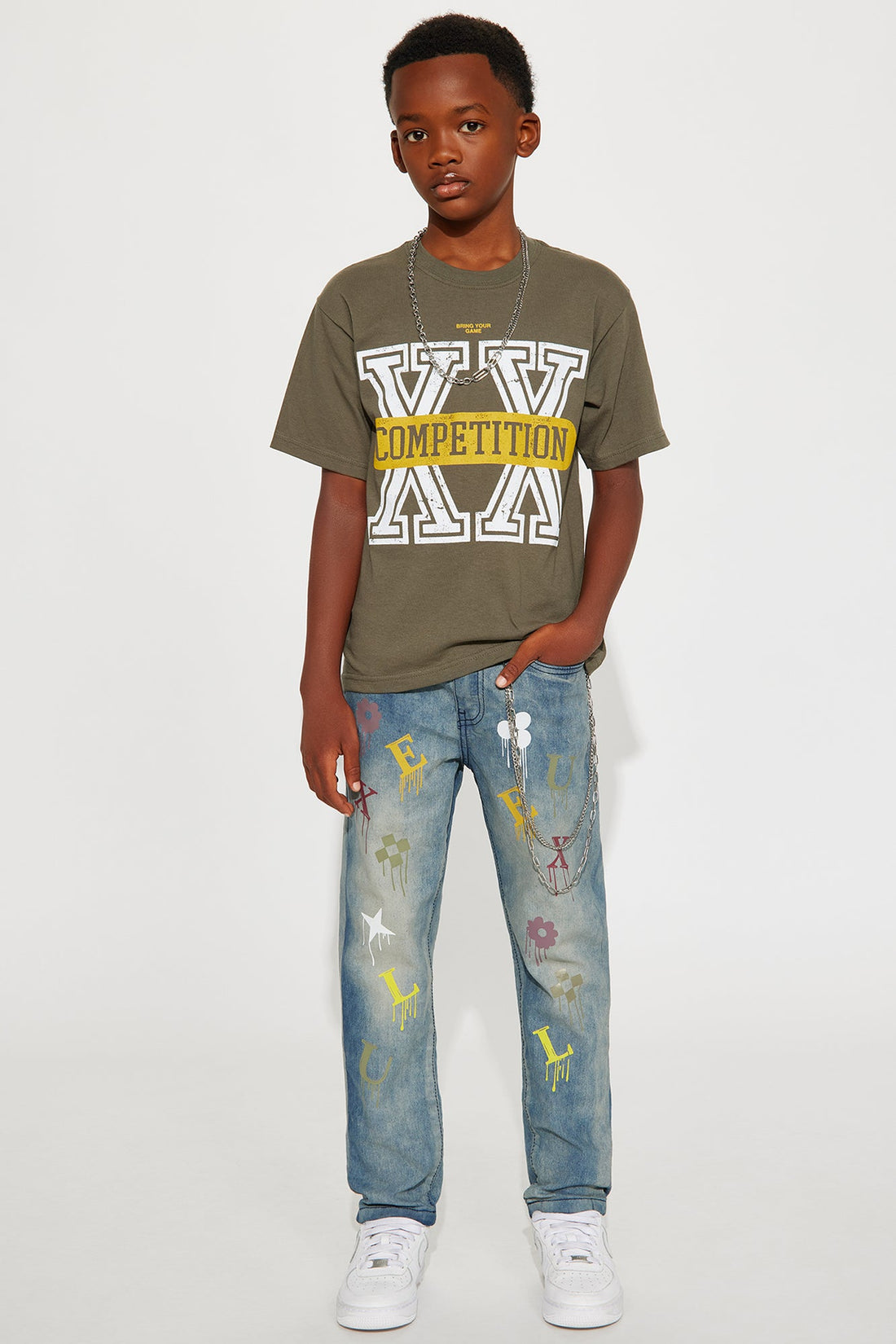 Mini Always Got That Drip Jeans - Blue Wash