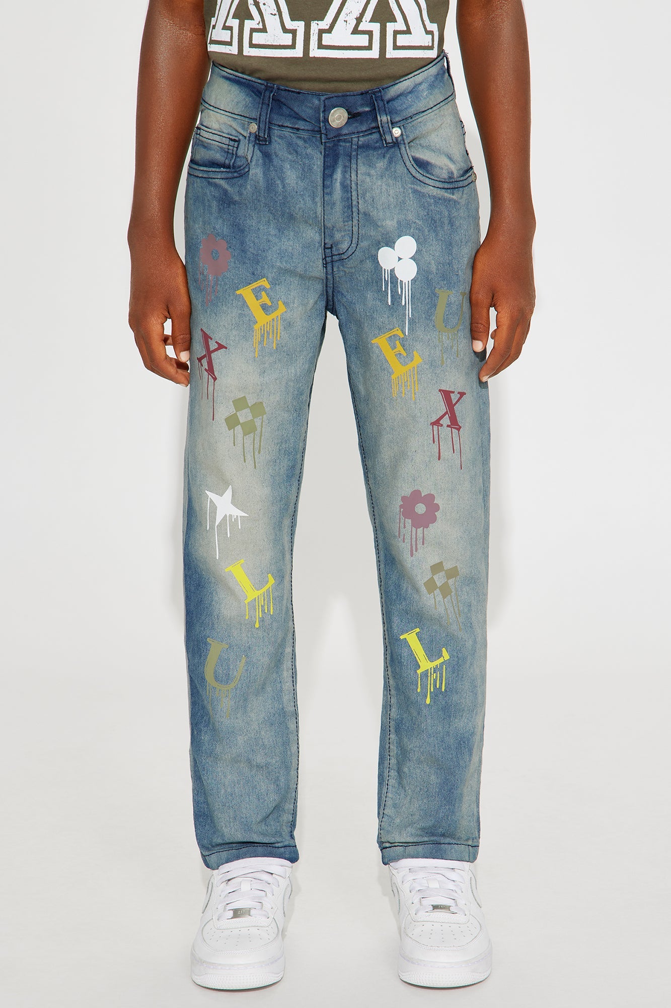 Mini Always Got That Drip Jeans - Blue Wash