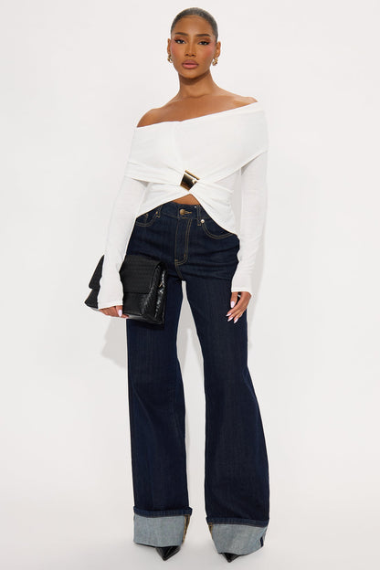 Lovers Takeover Long Sleeve Top - Ivory
