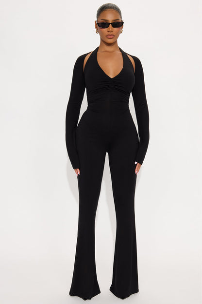 Arabella 2 Piece Jumpsuit - Black