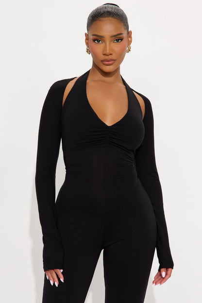 Arabella 2 Piece Jumpsuit - Black