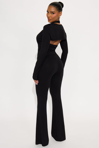Arabella 2 Piece Jumpsuit - Black