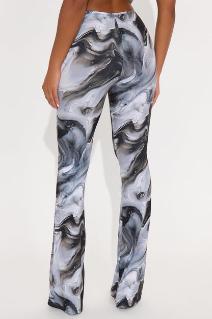 Azani High Rise Flare Leg Pant 33 - Grey/combo