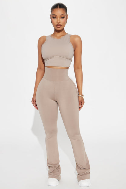 Break A Sweat Active Yoga Pant - Taupe