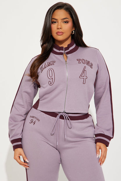 Hamptons 94 Track Pant Set - Purple