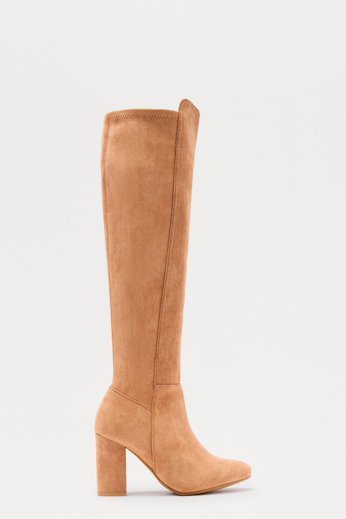 Bridge Faux Suede Boots - Camel