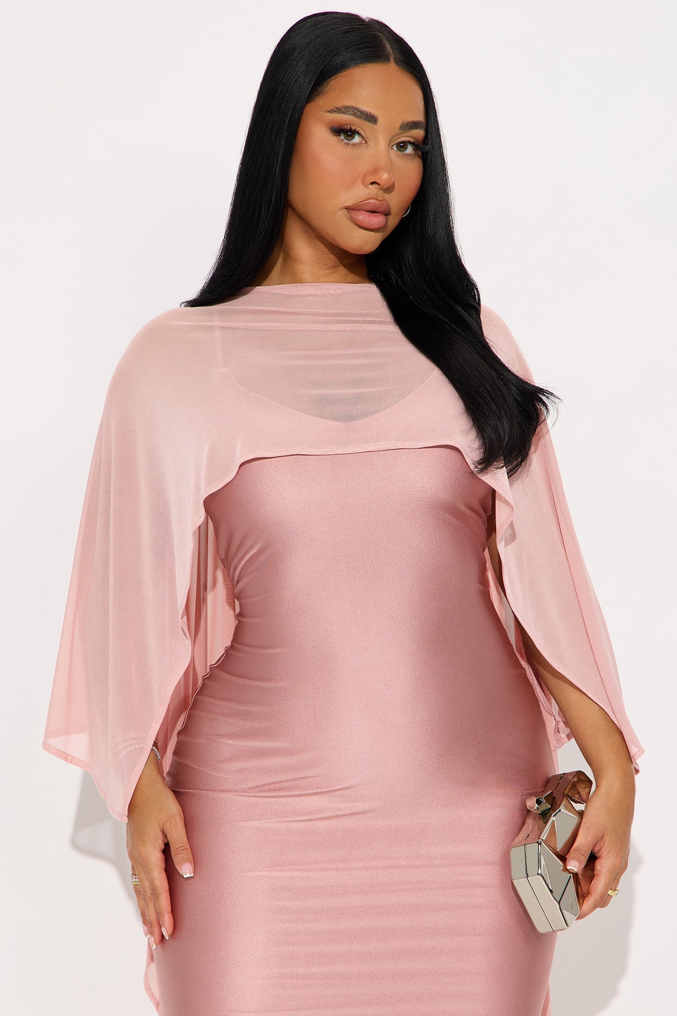 Staying True Satin Maxi Dress - Mauve
