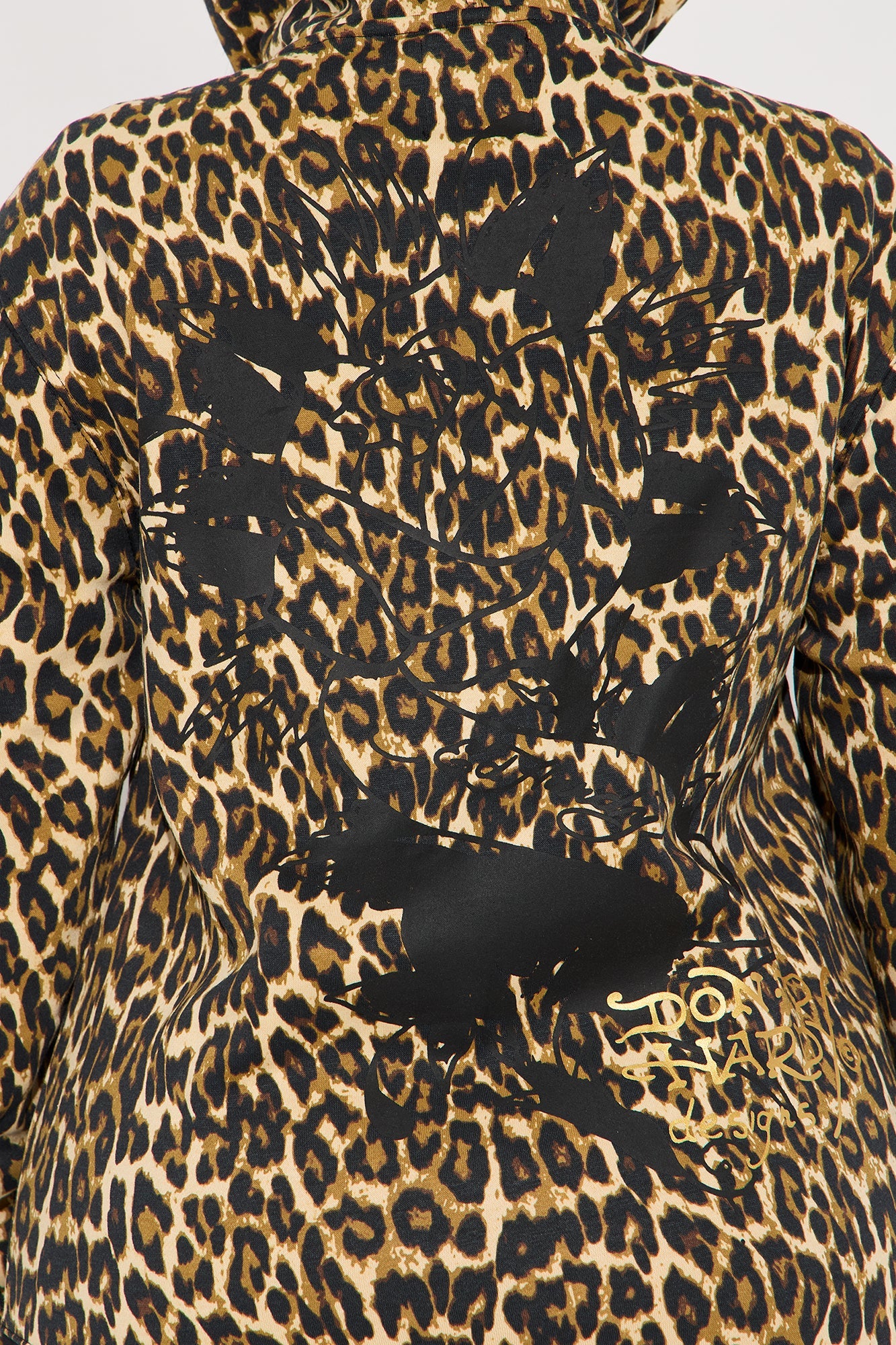 Ed Hardy Leopard Love Zip Up Hoodie - Leopard