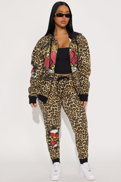 Ed Hardy Leopard Love Jogger - Leopard