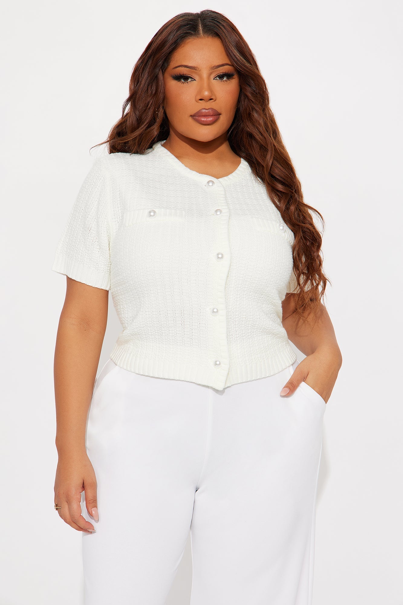 High Tea Girl Cardigan - White