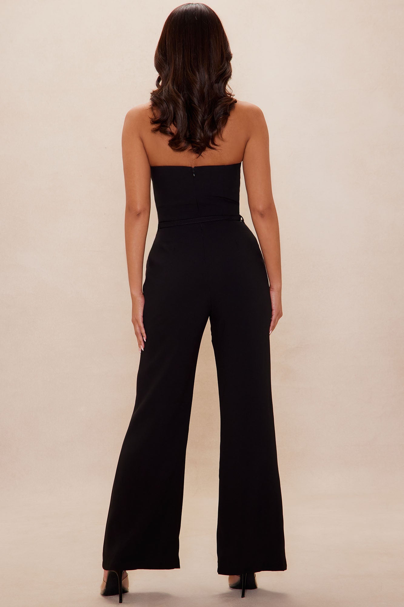 Jaden Wide Leg Jumpsuit - Black