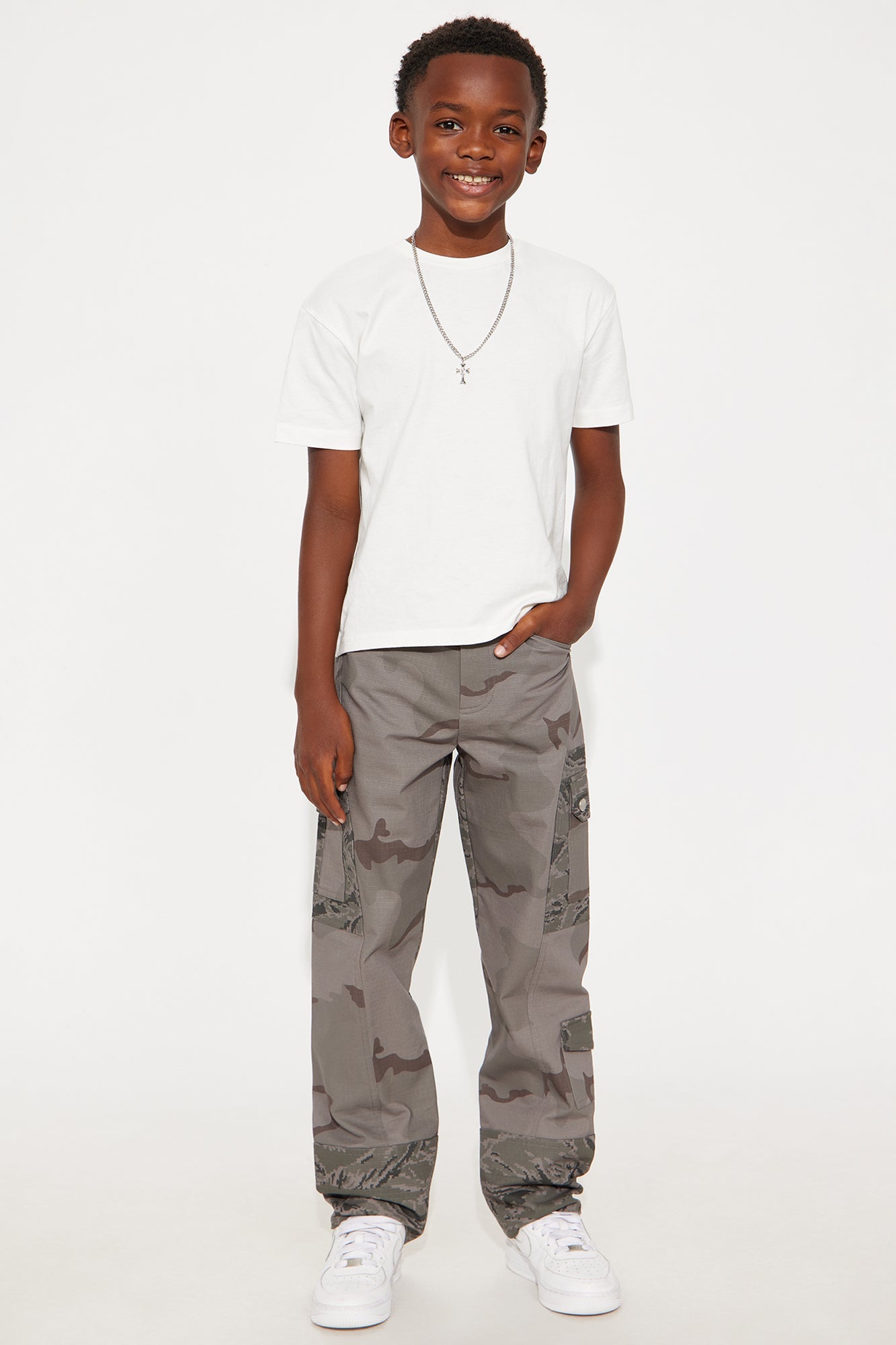 Mini Baggy On My Disciplined Ripstop Cargo Pants - Grey/combo
