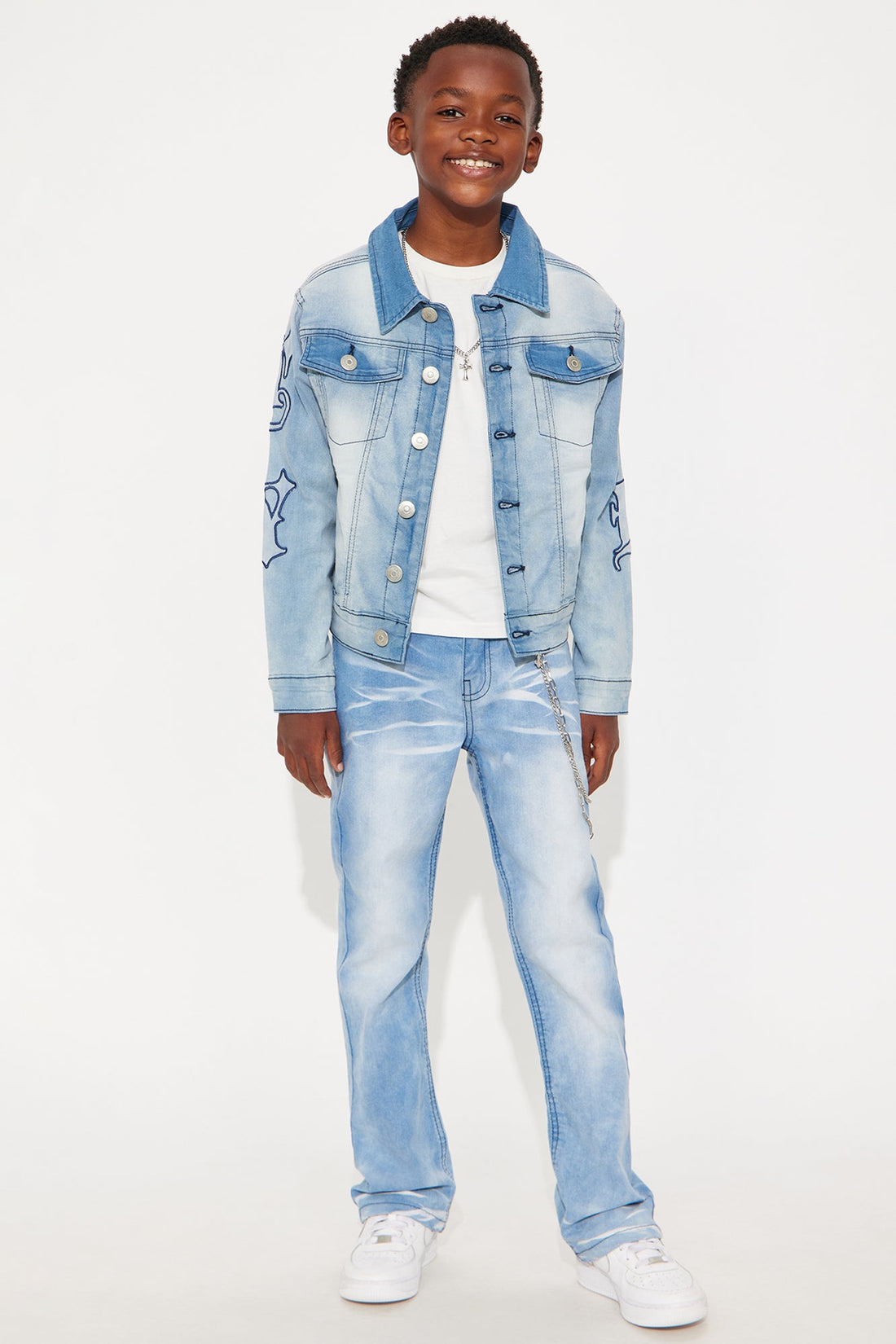 Mini Living My Legacy Denim Jacket - Light Blue Wash