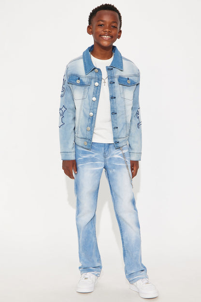 Mini Living My Legacy Denim Jacket - Light Blue Wash